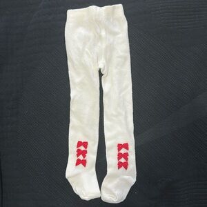 Janie and Jack Bow Tights Size 3-6 Months